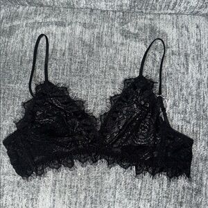 ANINE BING LACE BRA WITH TRIM